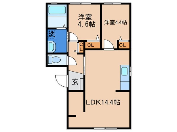 アン　ファミール　Ａ棟の物件間取画像